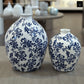 Vlada Chinoiserie Ginger Jar Style Ceramic Vase