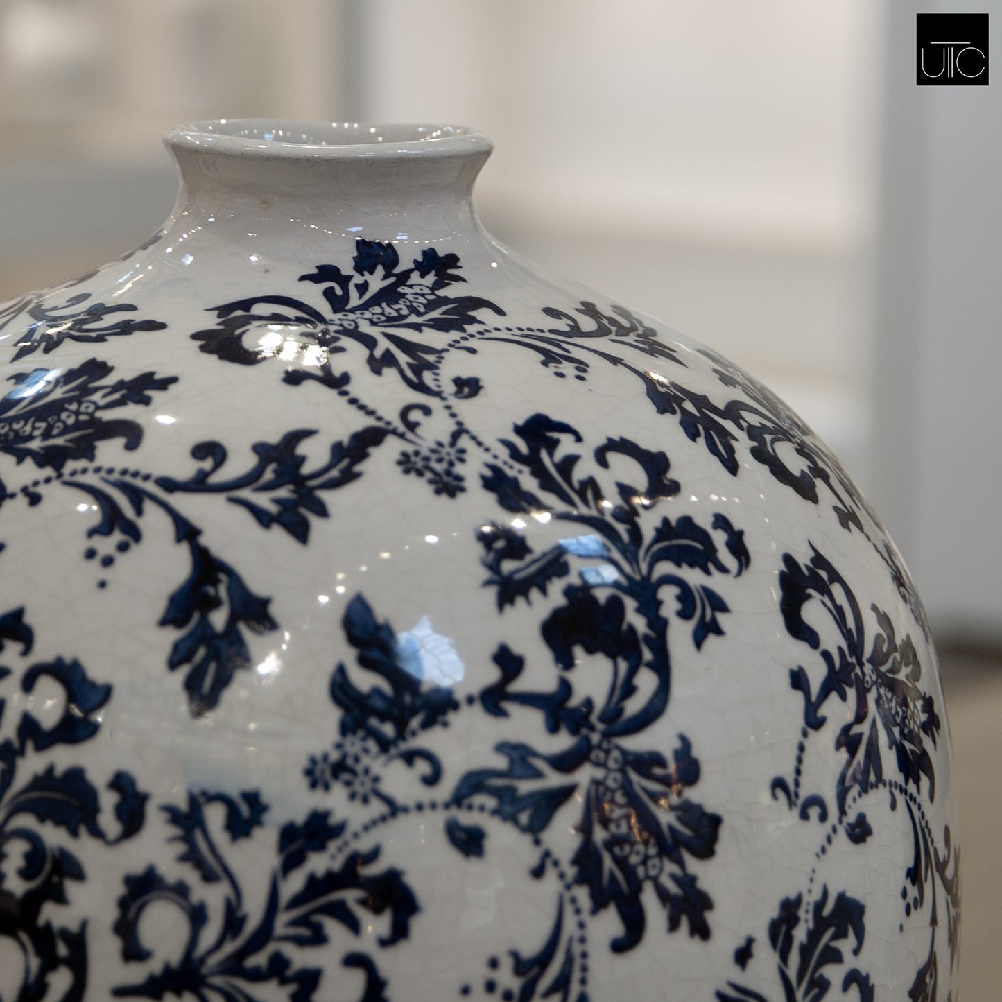 Ania Chinoiserie Ginger Jar Style Ceramic Vase