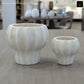 Darie Fluted Urn-Style Clay Planter