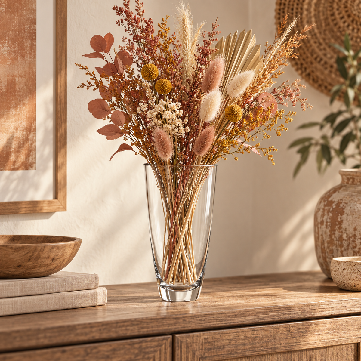 Prisma Clear Glass Cone Cup Vase