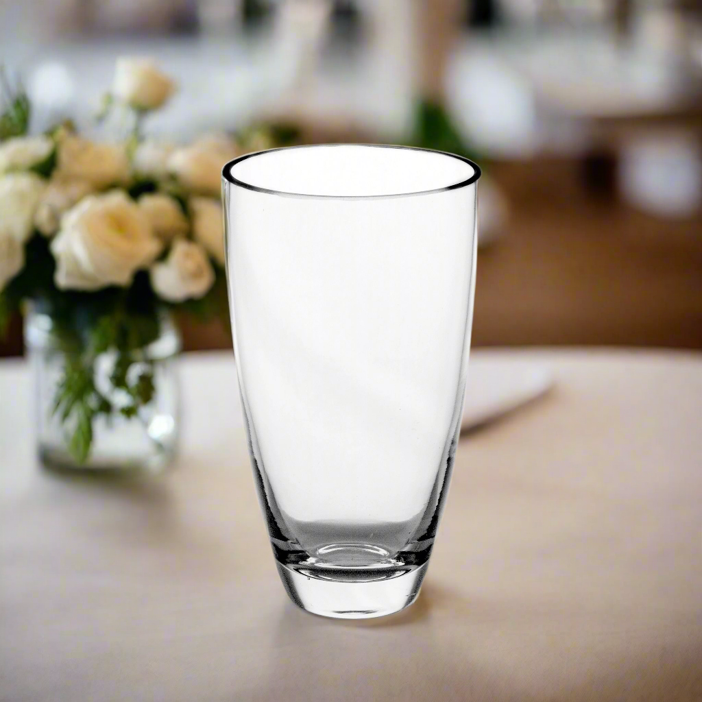 Prisma Clear Glass Cone Cup Vase