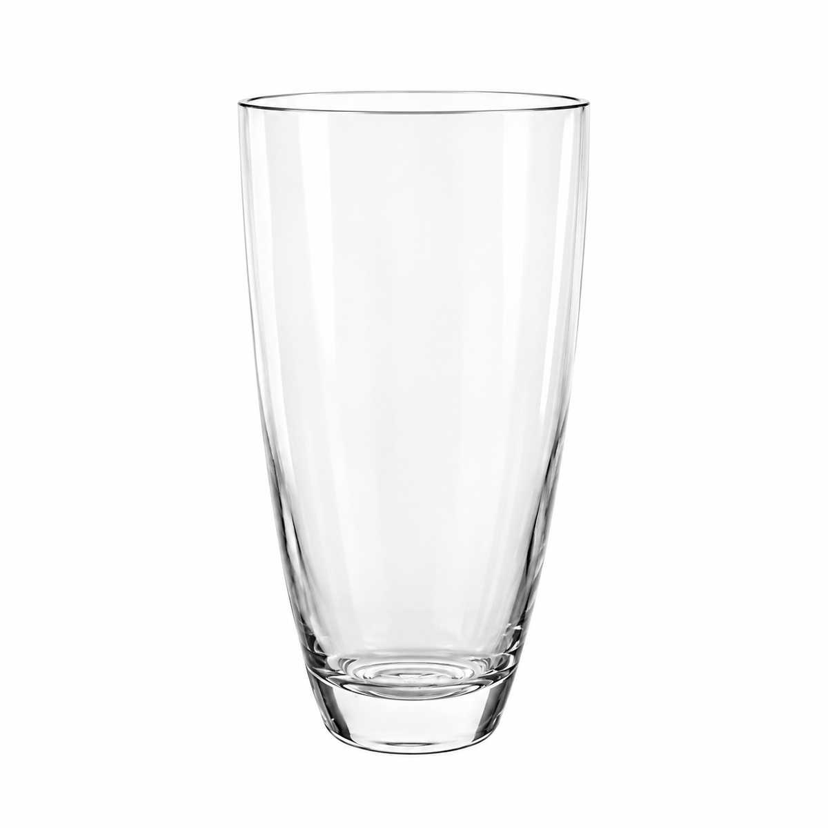 Prisma Clear Glass Cone Cup Vase