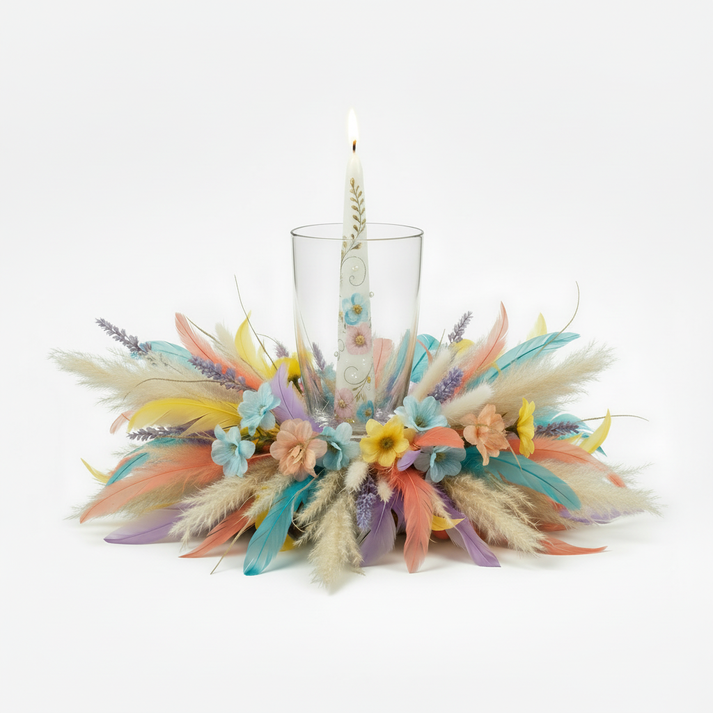Prisma Clear Glass Cone Cup Vase