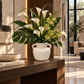 Peyton Bellied Ceramic Vase with Dual Loop Handles