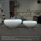 Valeriya Shallow Ceramic Planter Set (Set of 2)