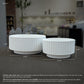 Lynn Ribbed Pedestal Planters (Set of 2)