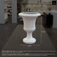 Klavdia Classical Pedestal Urn Planter with Decorative Rim