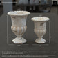 Evgeny Fluted Pedestal Urn Planter with Petal Rim