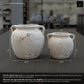 Nyx Rustic Amphora Cement Jar with Loop Handles