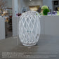 Yuli Bamboo Lantern with Rope Handle and Glass Candle Holder Insert