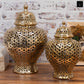 Jette Pierced Bellied Temple Jar