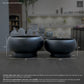 Raz Mushroom Compote Terracotta Planter