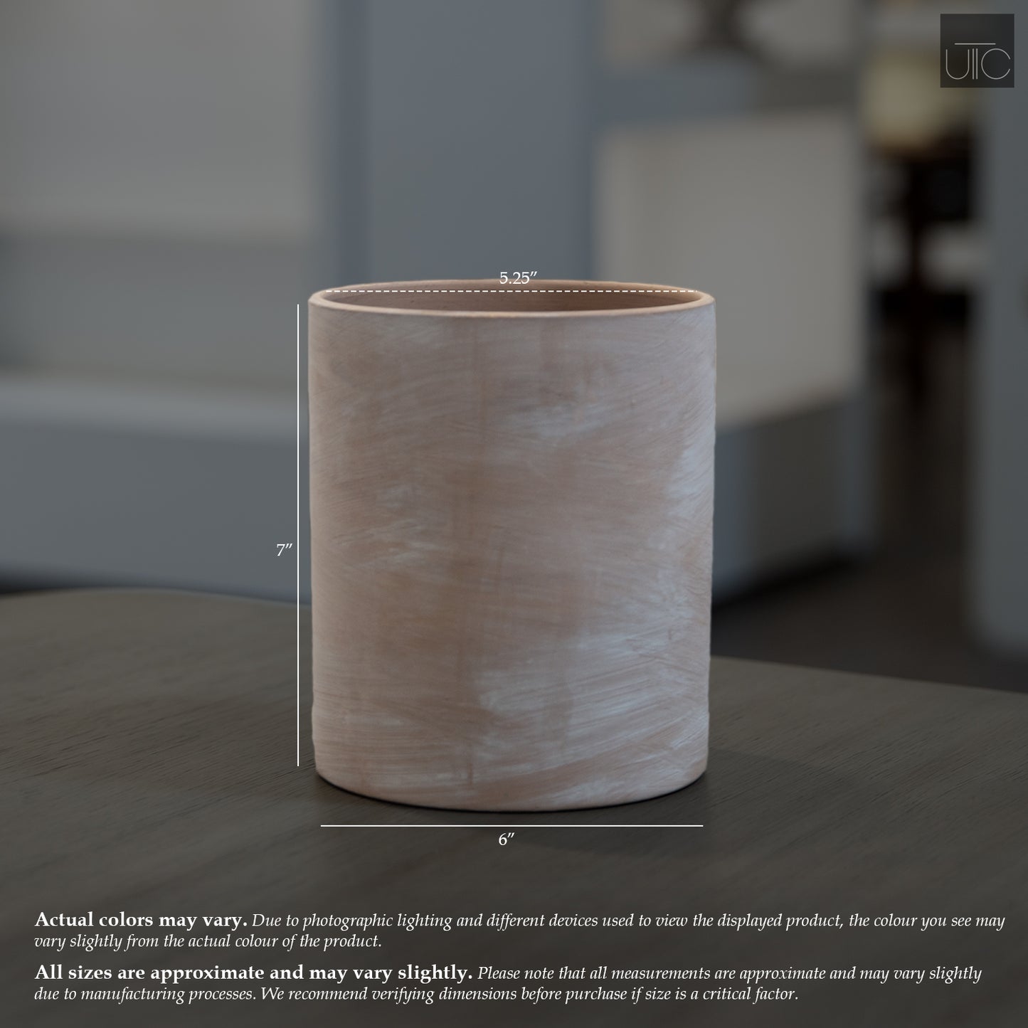 Tarni White Wash Terracotta Ceramic Pot