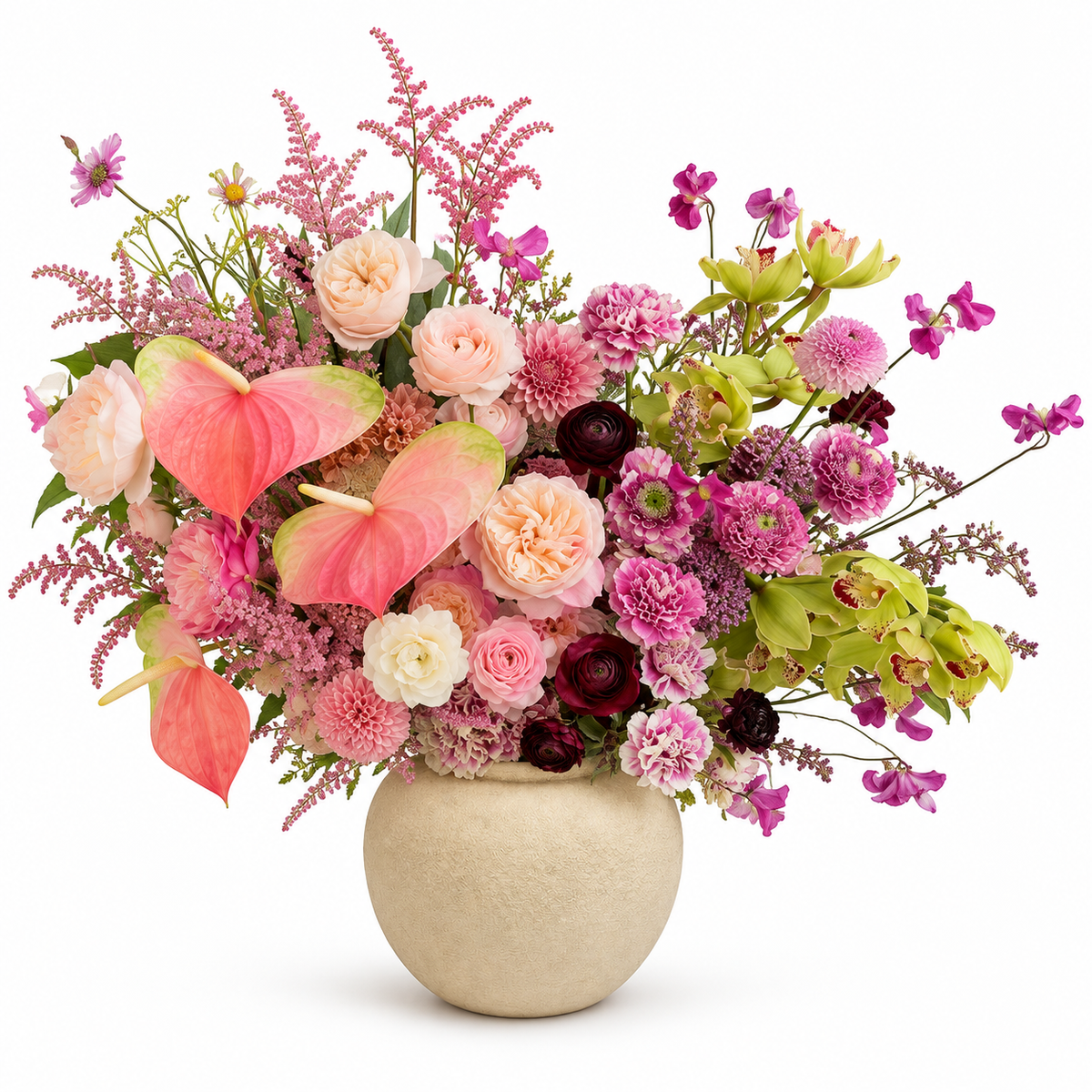 Molly Rolled-Rim Ceramic Vase