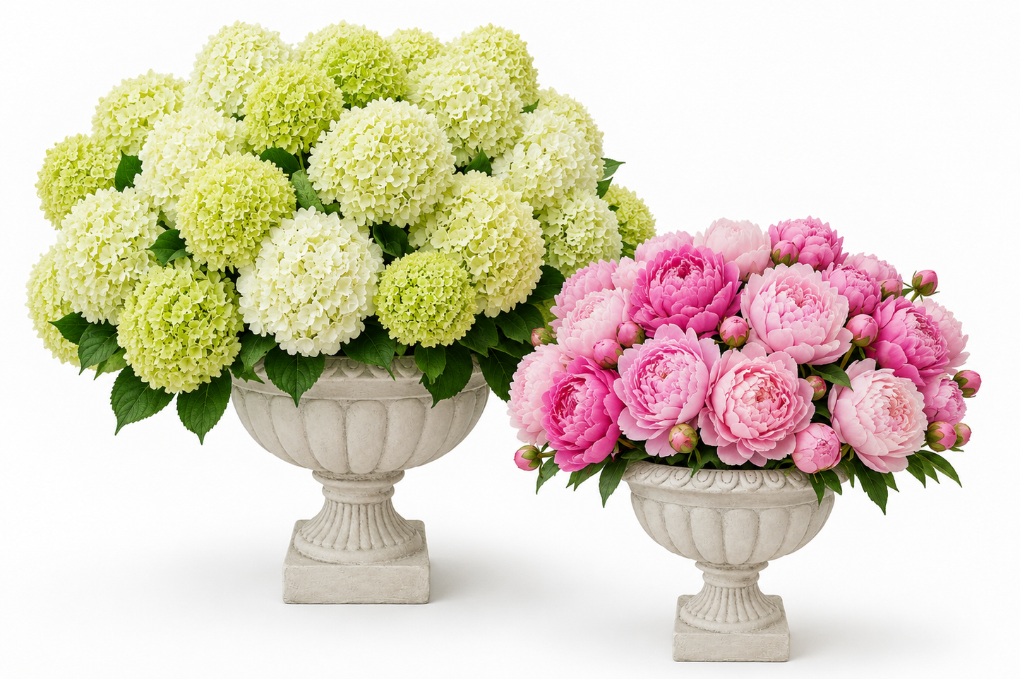 Zale Classic Fluted Garden Urn Planter with Pedestal