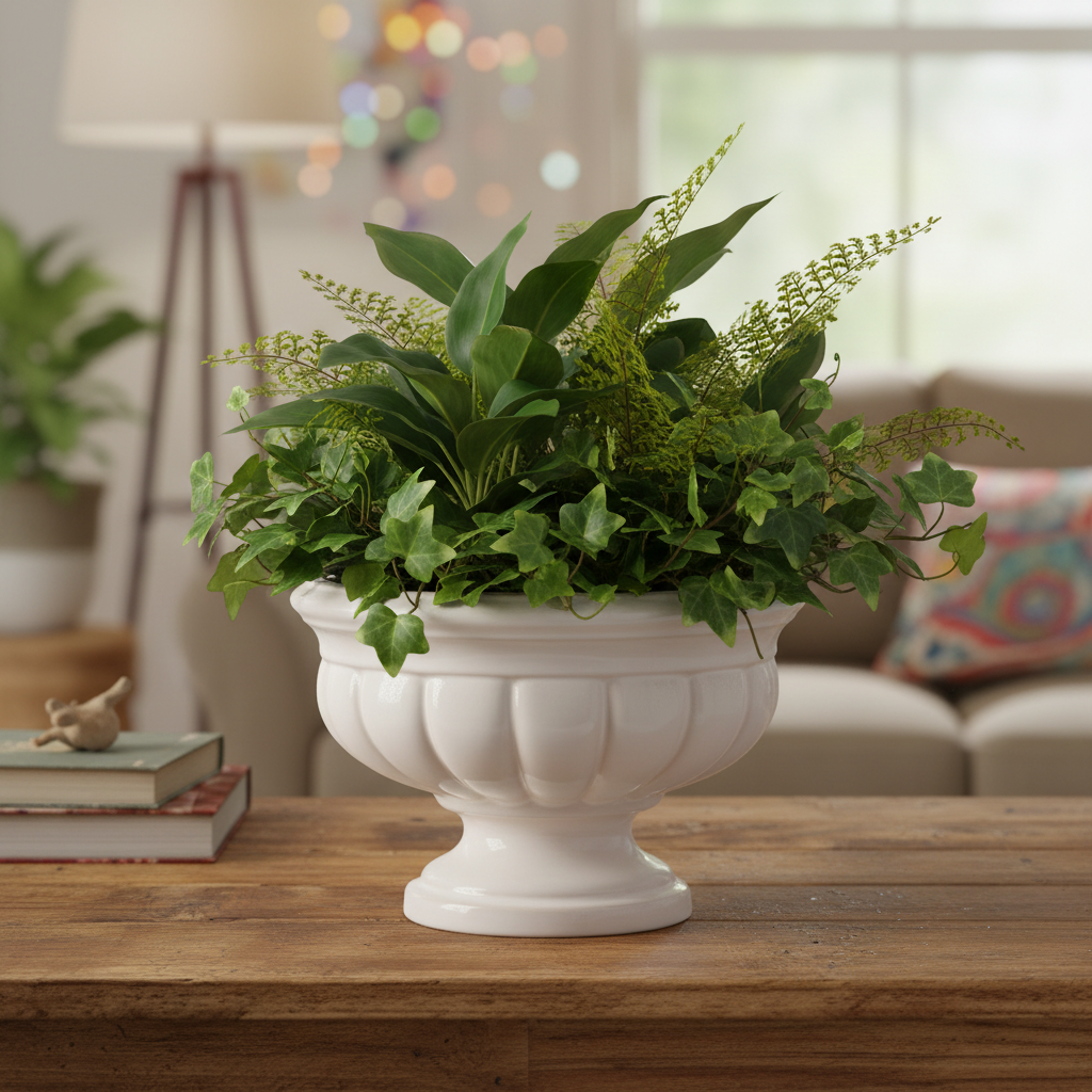 Anne Stoneware Decorative Pot