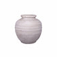 Vivi Bulbous Ribbed Terracotta Vase