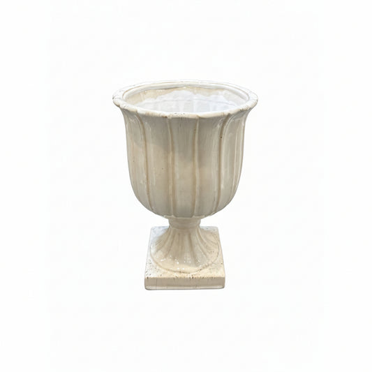 Decorative urn on a white background