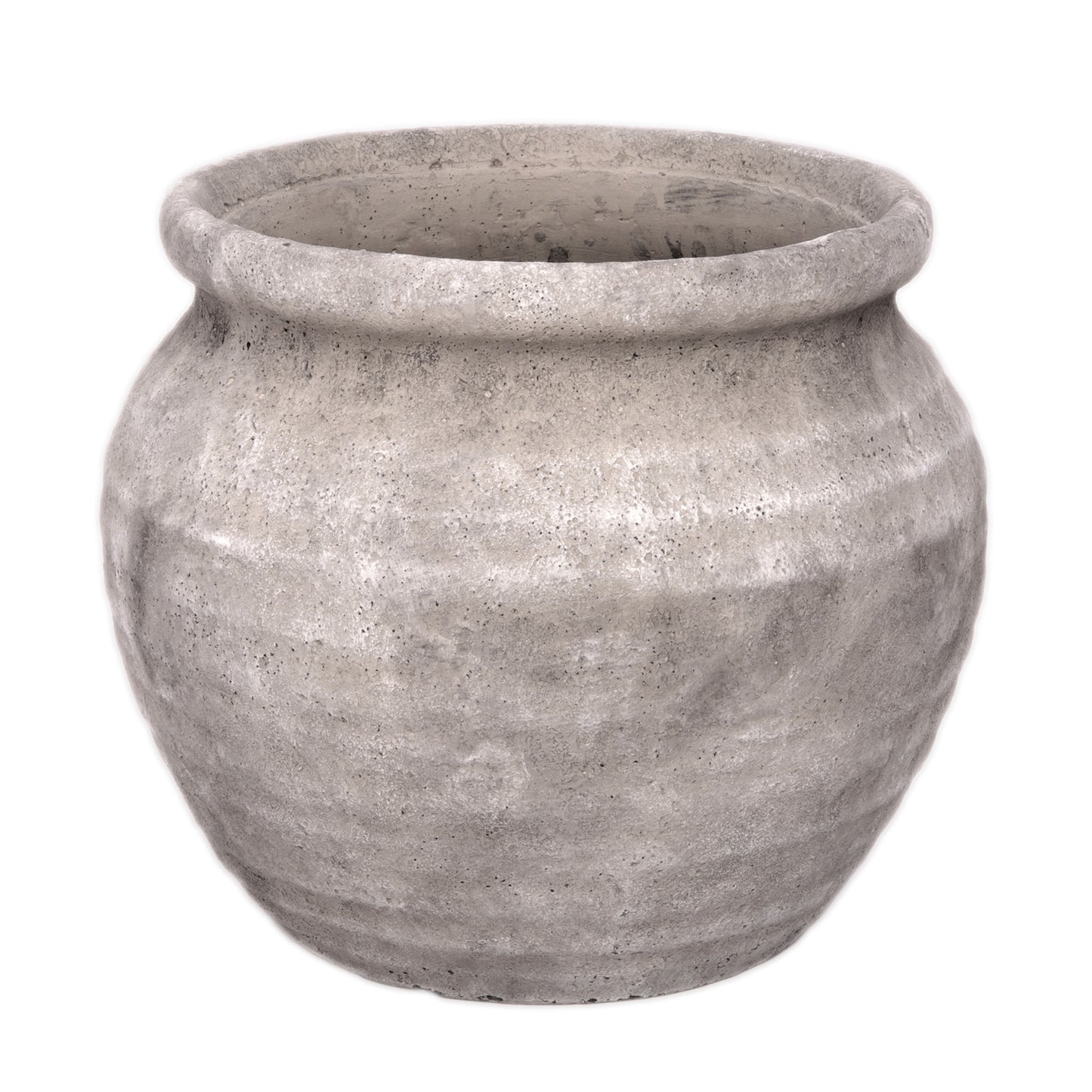 Della Rustic Jar-Style Cement Planter