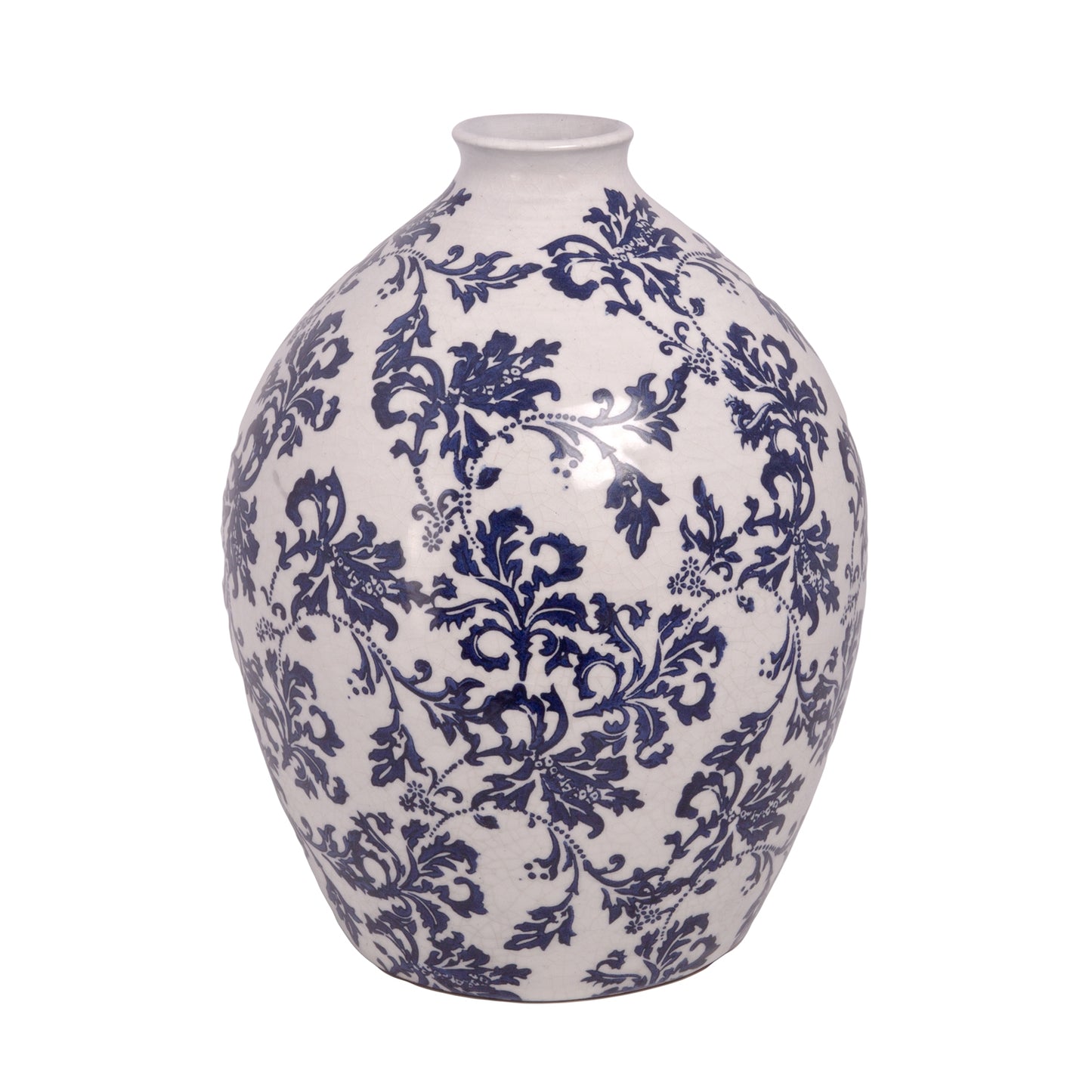 Vlada Chinoiserie Ginger Jar Style Ceramic Vase