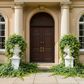 Aluna Classical Campagna Fiberglass Urn Planter with Pedestal