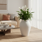 Larisa Ovoid Pebble-Textured Ceramic Vase