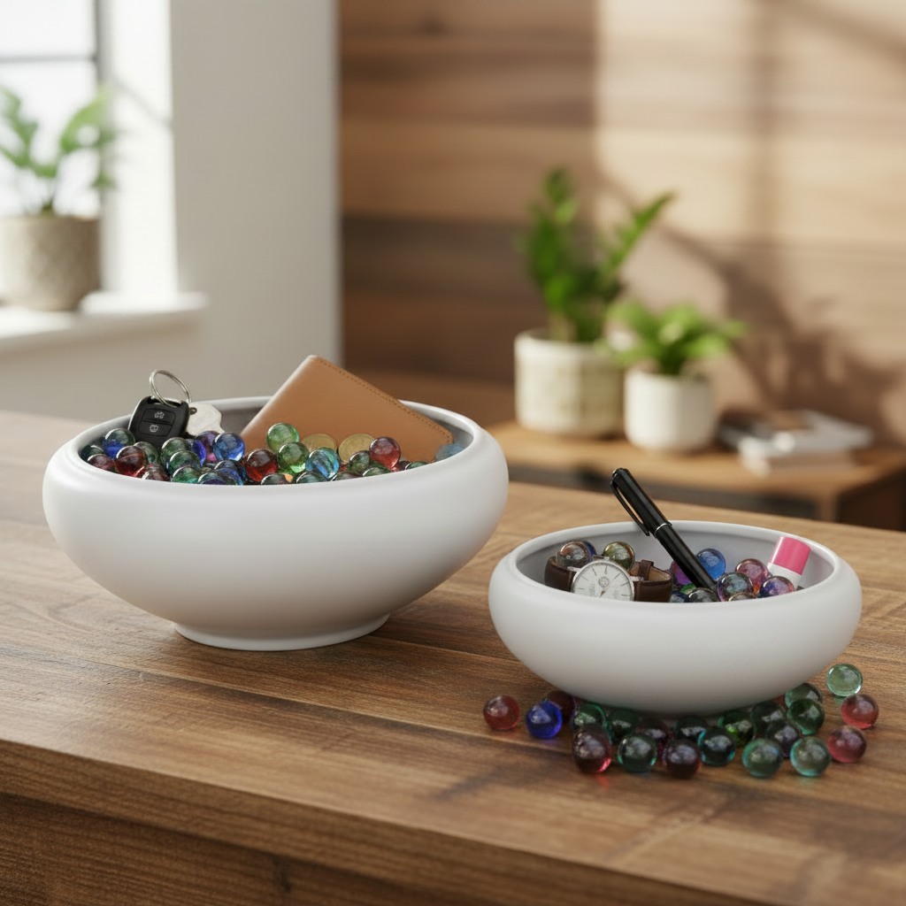 Valeriya Shallow Ceramic Planter Set (Set of 2)