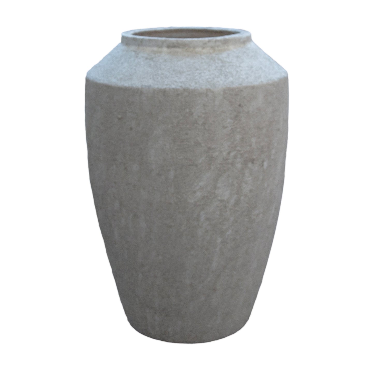 Kora Handcrafted Tapered Urn-Style Ceramic Floor Vase