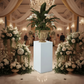 Rune Modern Fiberglass Display Pedestal Column