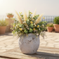 Nyx Rustic Amphora Cement Jar with Loop Handles