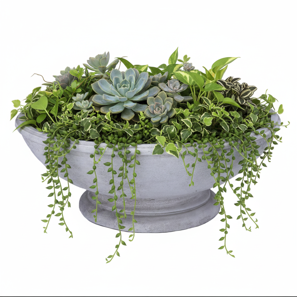 Nahla Wide Bowl Bird Bath with Pedestal Base