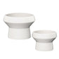 Roza Architectural Pedestal Ceramic Planter (Set of 2)