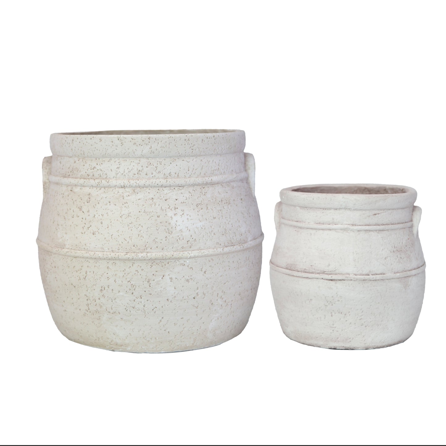Evgen Rustic Barrel Planter Set (Set of 2)