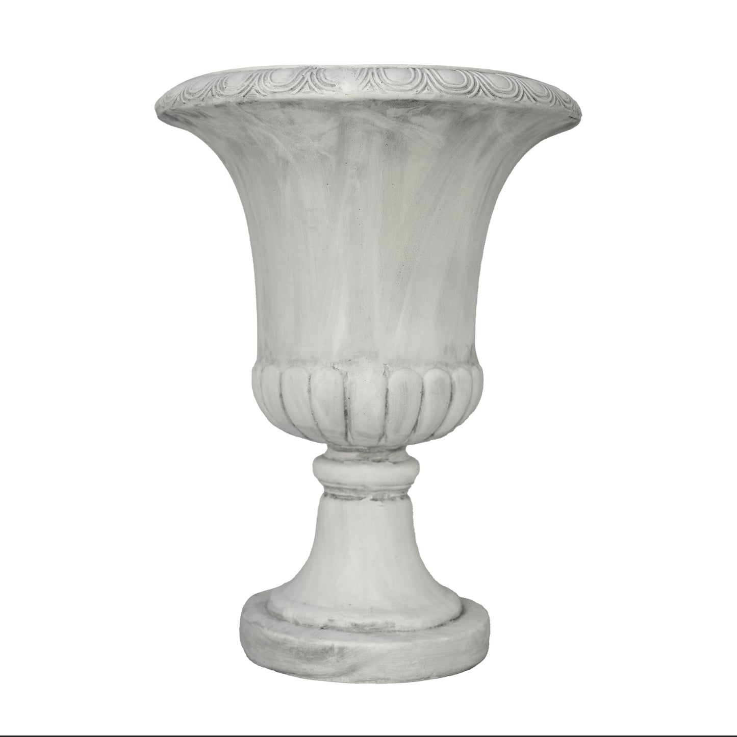 Klavdia Classical Pedestal Urn Planter with Decorative Rim