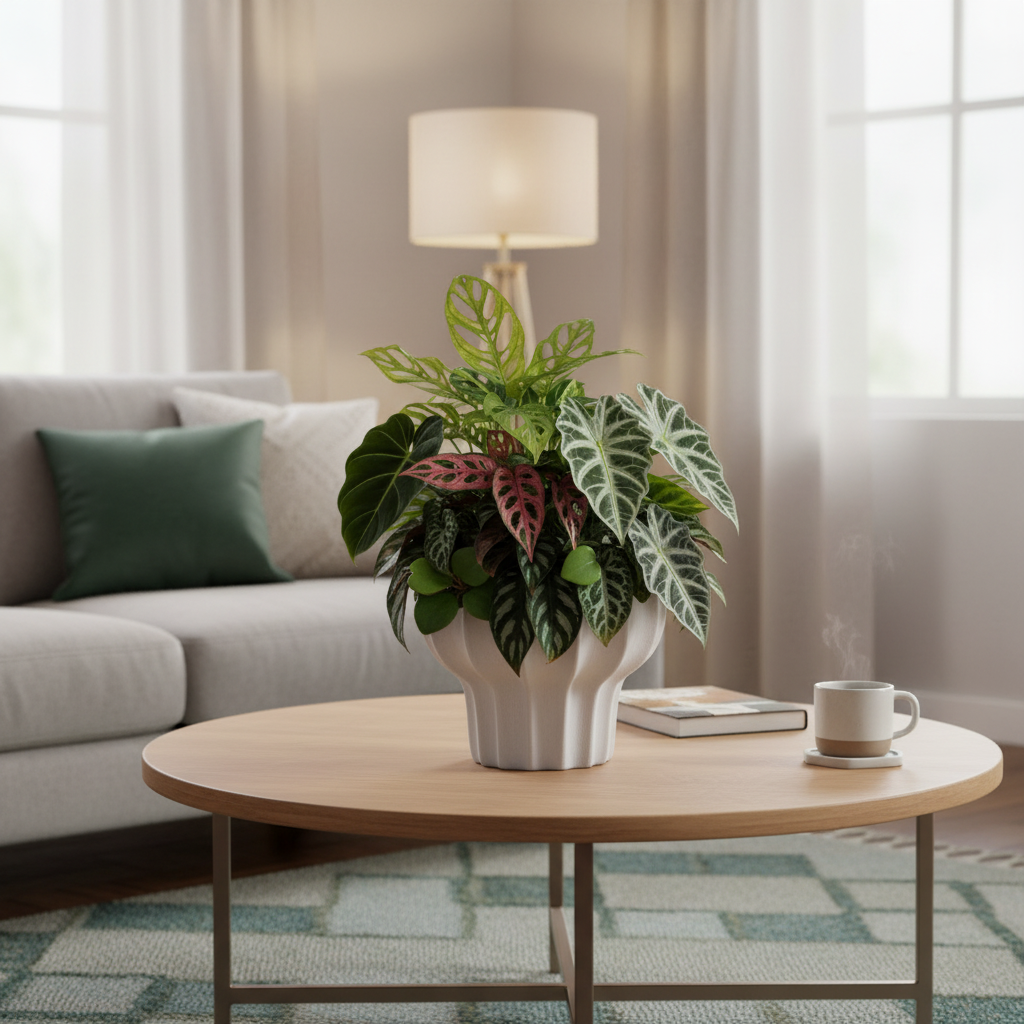 Darie Fluted Urn-Style Clay Planter