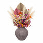 Pavati Handcrafted Egg-Shaped Terracotta Vase with Ribbed Texture