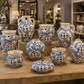 Dina Classic Chinoiserie Ceramic Handled Vase