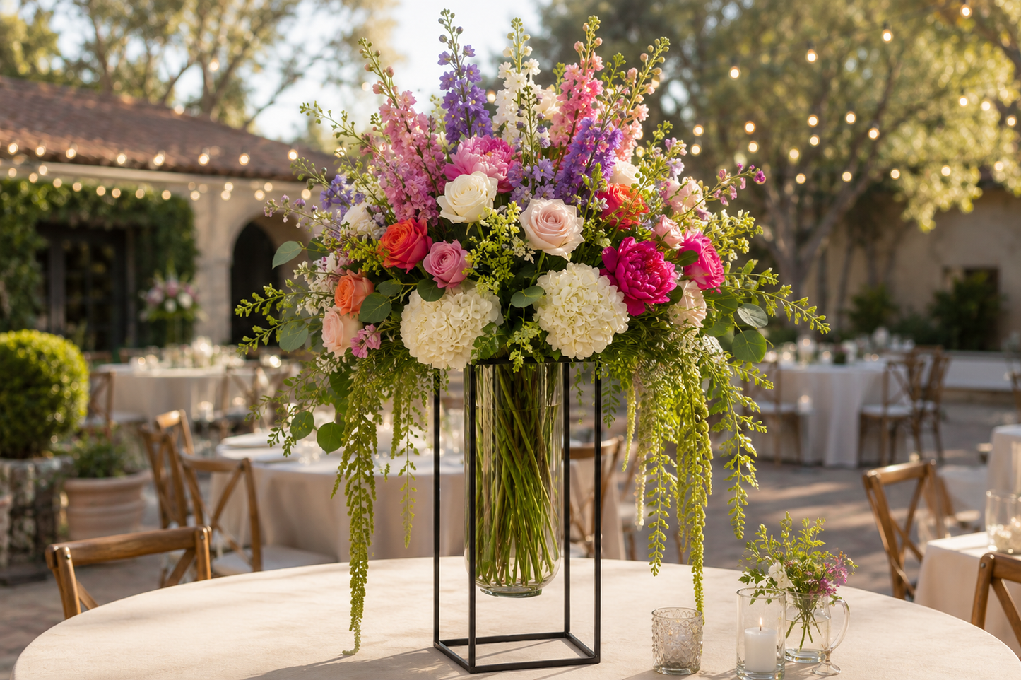 Wexler Coated Finish Square Metal Vase
