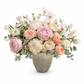 Kira Ribbed Amphora-Style Cement Planter