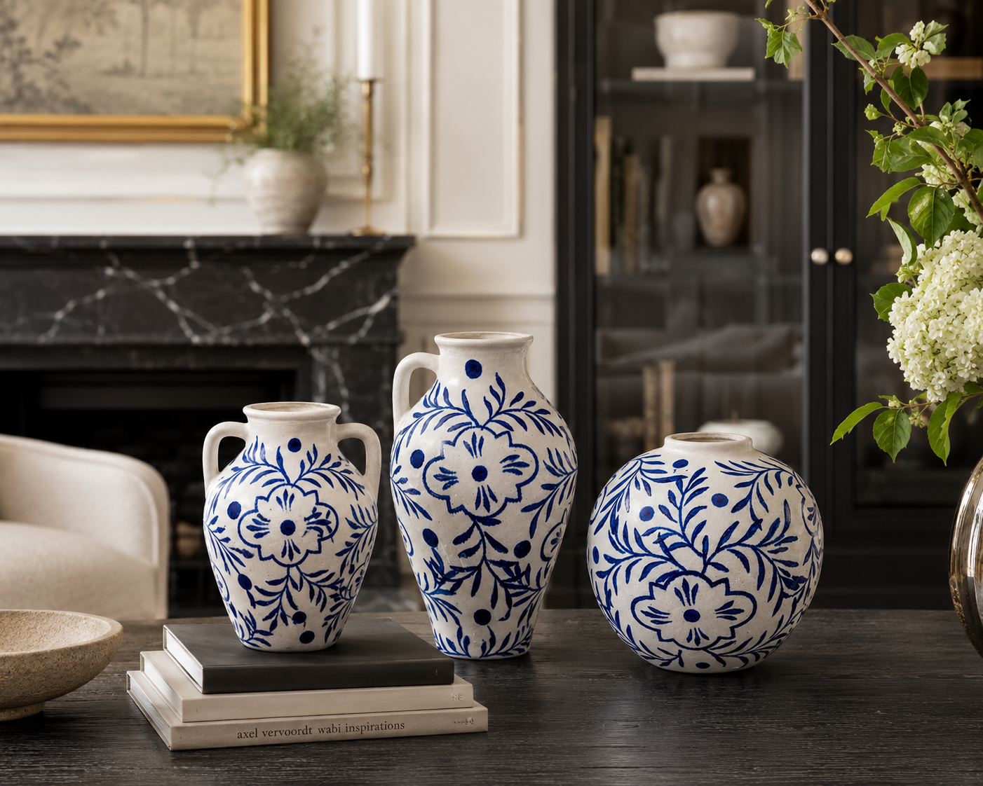 Libi Chinoiserie Ginger Jar Ceramic Vase