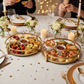 Lainey Metal Round Tray Set