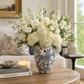 Aris Chinoiserie Flared Rim Ceramic Vase