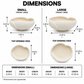 Adaline Organic Petal Bowl Set (Set of 2)