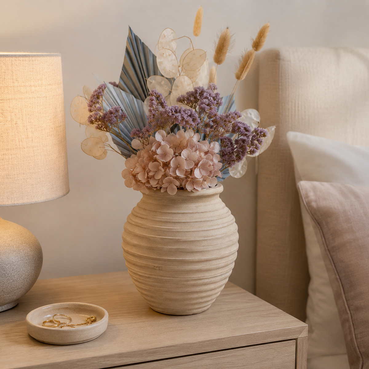 Adalynn Ribbed Terracotta Vase