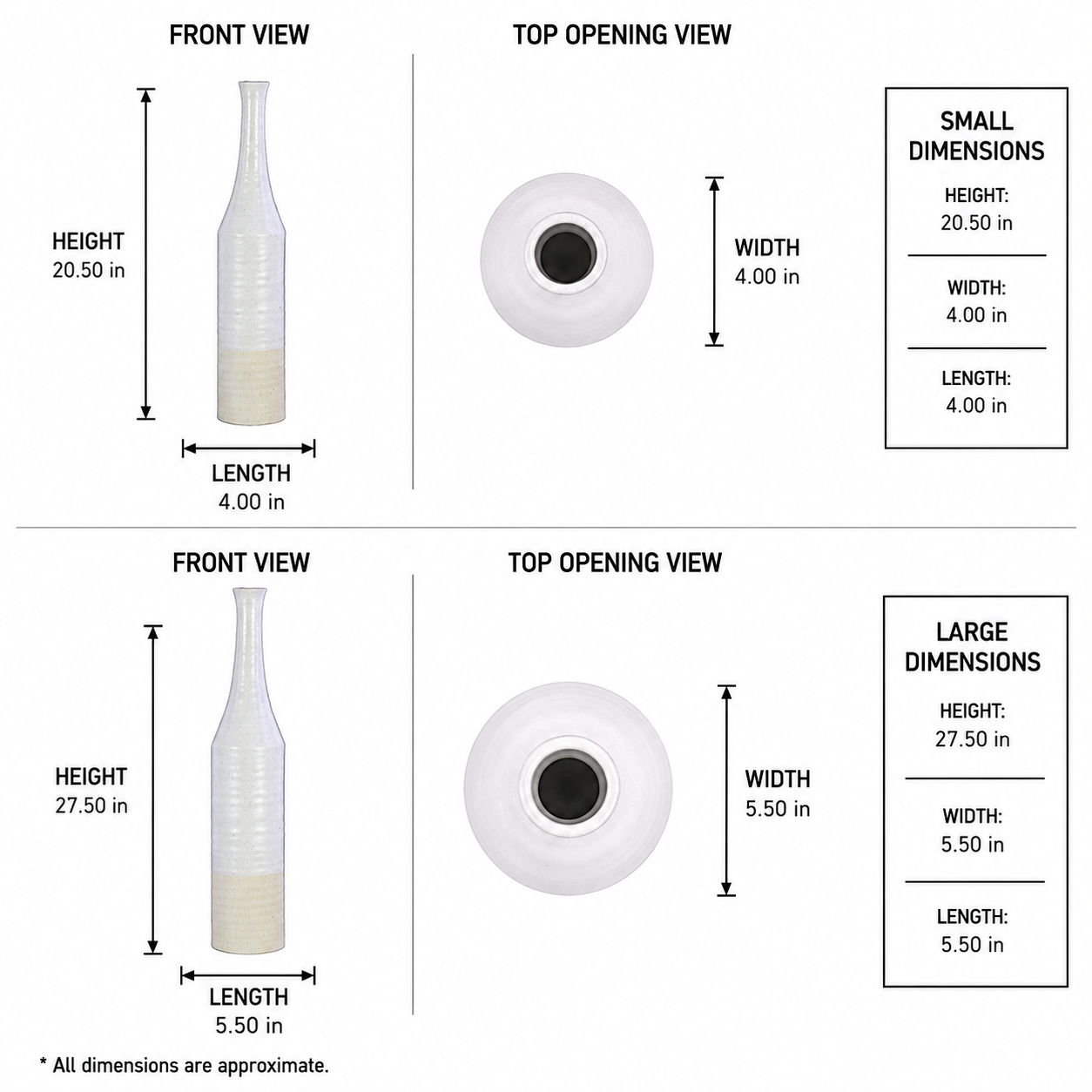 Adia Ceramic Bottle Vase