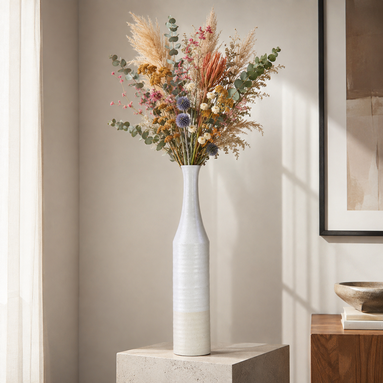 Adia Ceramic Bottle Vase