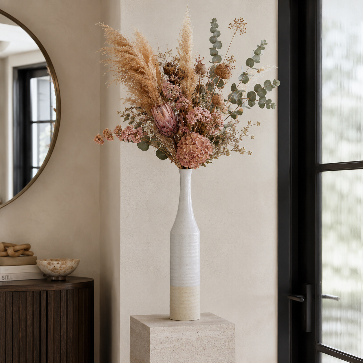 Adia Ceramic Bottle Vase