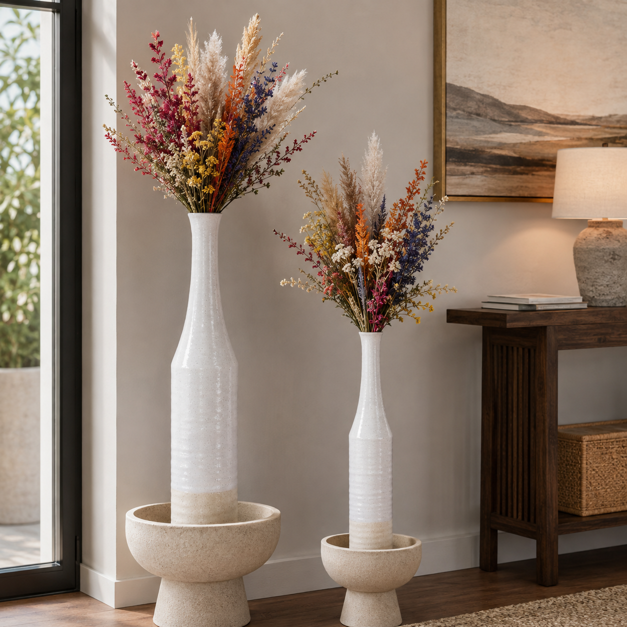 Adia Ceramic Bottle Vase