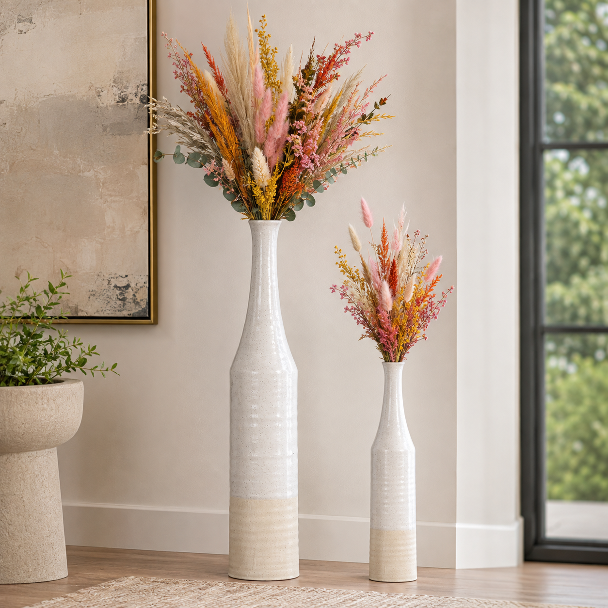 Adia Ceramic Bottle Vase