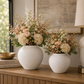 Adva Ceramic Rounded Matte Textured Vase